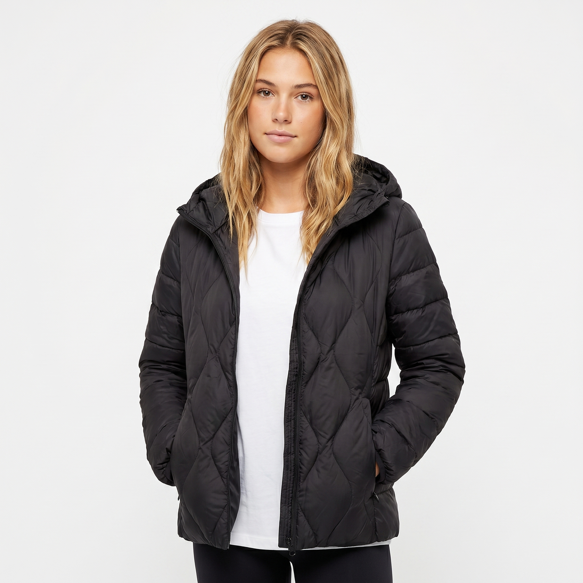 Womens Puffer Jacket – Lightweight Hooded Quilted