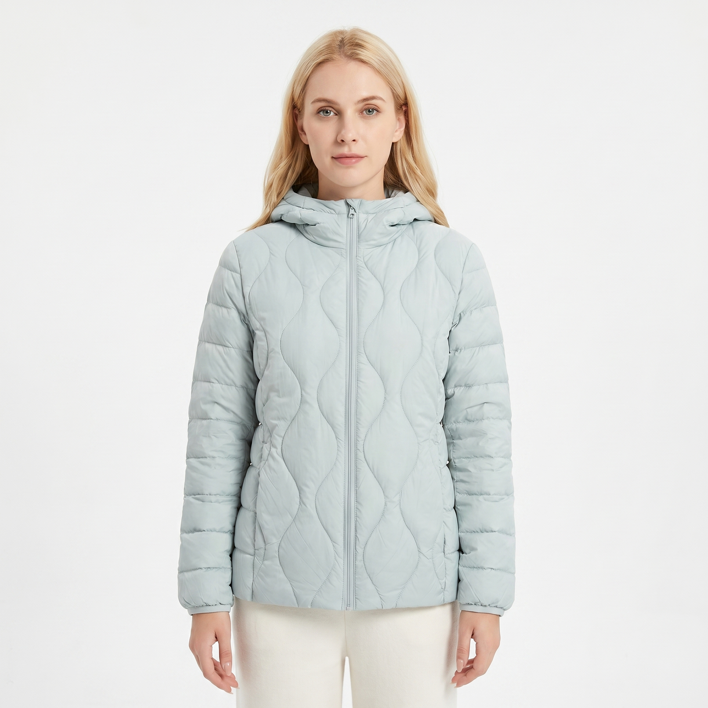 Womens Puffer Jacket – Lightweight Hooded Quilted
