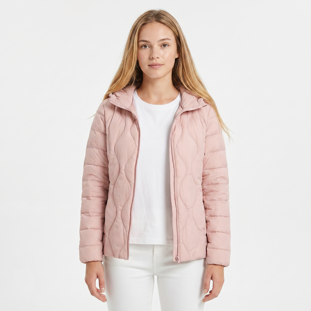 Womens Puffer Jacket – Lightweight Hooded Quilted